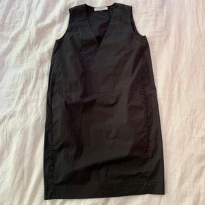 Everlane Cotton Poplin V- neck Tank Dress